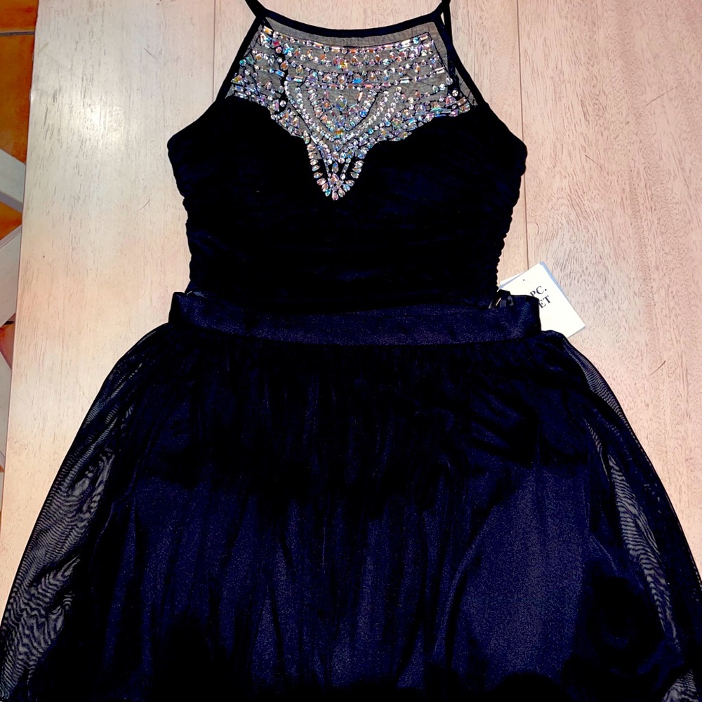 Two Piece Semi-Formal Cocktail Dress